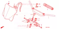 HANDLE PIPE/TOP BRIDGE  for Honda CRF 450 R RED 2008