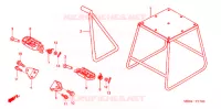 STAND   FOOT REST for Honda CRF 450 R RED 2008