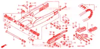 SWINGARM   CHAIN CASE for Honda CRF 450 R RED 2008