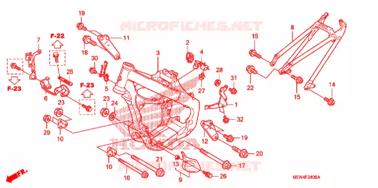 FRAME Honda MOTO 450 CRF 2012  CRF450RC
