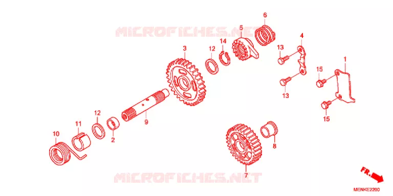 KICKSTARTER AXLE Honda MOTO 450 CRF 2014  CRF450RE