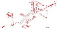 KICK STARTER ARM   BRAKE PEDAL   GEAR LEVER for Honda CT 110 TRAIL 2006