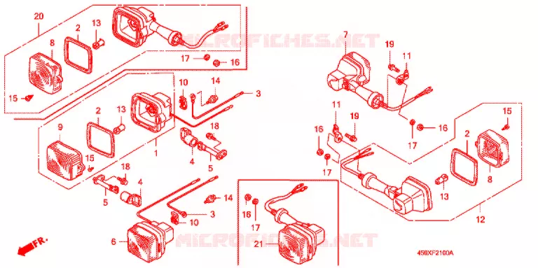 INDICATOR (2) Honda MOTO 110 CT 2000  CT110X