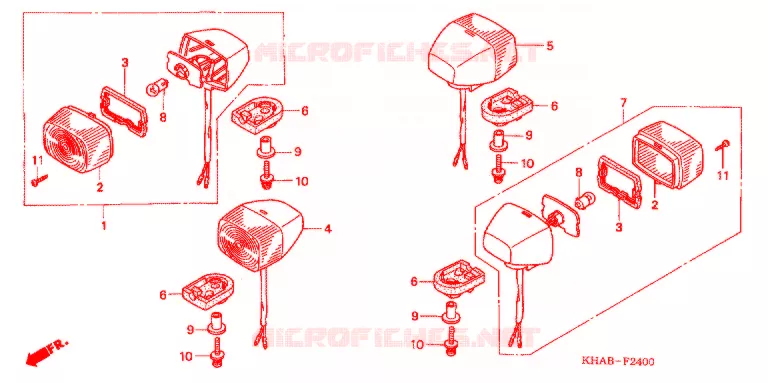 INDICATOR (2) Honda MOTO 200 CTX 2003  CTX2003