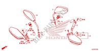 MIRROR   KNUCKLE GUARD for Honda CRF 250 L 2018