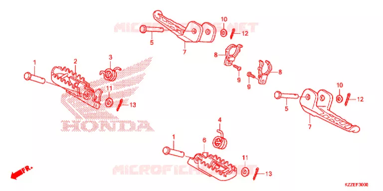 PEDAL Honda MOTO 250 CRF 2017  CRF250LAH