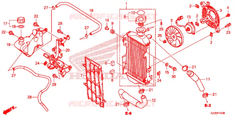 RADIATOR Honda MOTO 250 CRF 2018  CRF250LAH