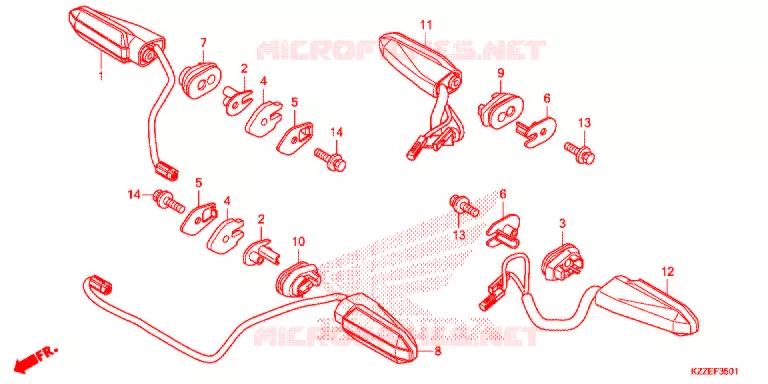 INDICATOR (CRF250RL/RLA) Honda MOTO 250 CRF 2017  CRF250RLH