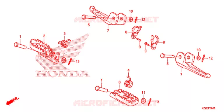 PEDAL Honda MOTO 250 CRF 2017  CRF250LH