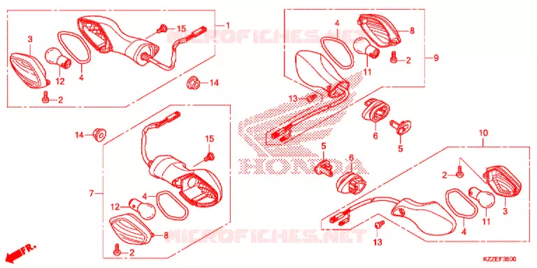INDICATOR (CRF250L/LA) Honda MOTO 250 CRF 2017  CRF250LH