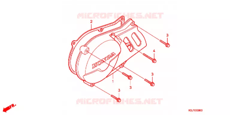 LEFT CRANKCASE COVER - ALTERNATOR (2) Honda MOTO 100 CRF 2009  CRF100F9