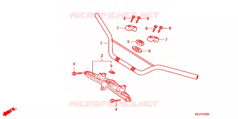 HANDLEBAR Honda MOTO 100 CRF 2010  CRF100FA
