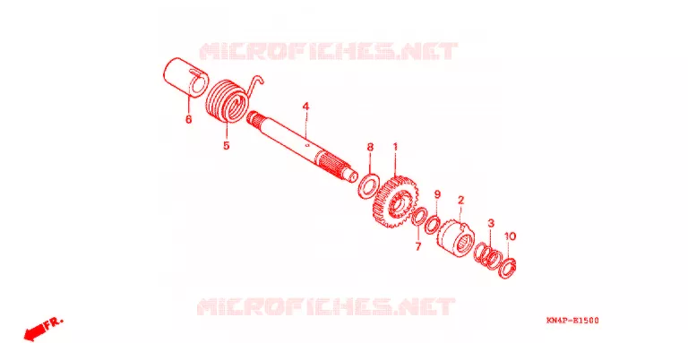 KICKSTARTER AXLE Honda MOTO 100 CRF 2010  CRF100FA