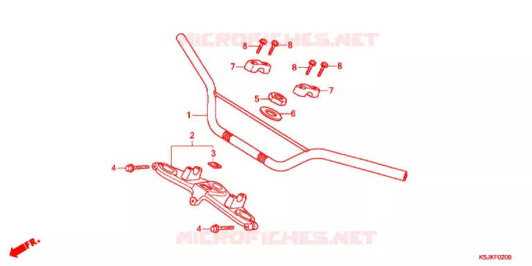 HANDLEBAR Honda MOTO 100 CRF 2012  CRF100FC