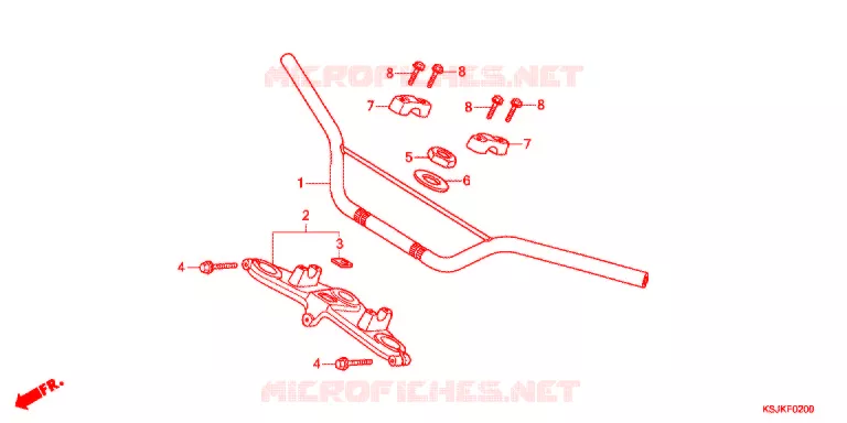 HANDLEBAR Honda MOTO 100 CRF 2013  CRF100FD