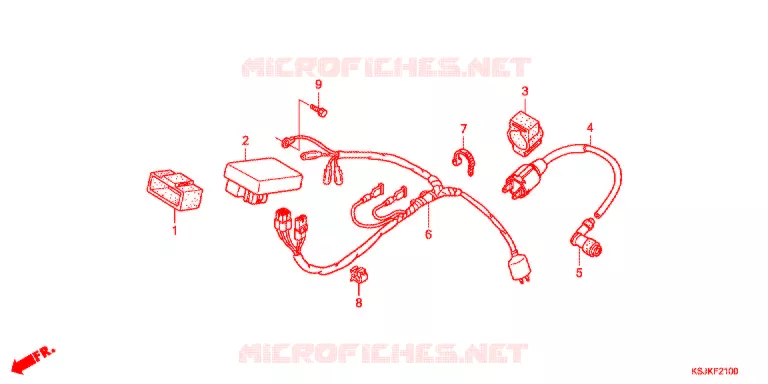 WIRE HARNESS/BATTERY Honda MOTO 100 CRF 2013  CRF100FD