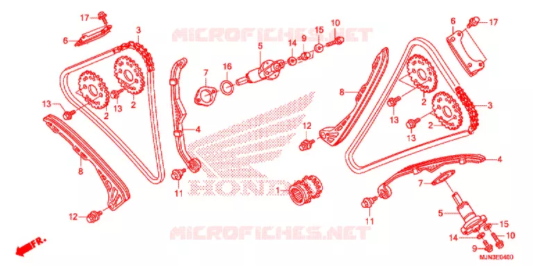 CAM CHAIN - TENSIONER Honda MOTO 1300 CTX 2016  CTX1300AG