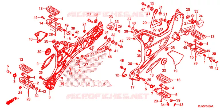 PEDAL Honda MOTO 1300 CTX 2016  CTX1300AG