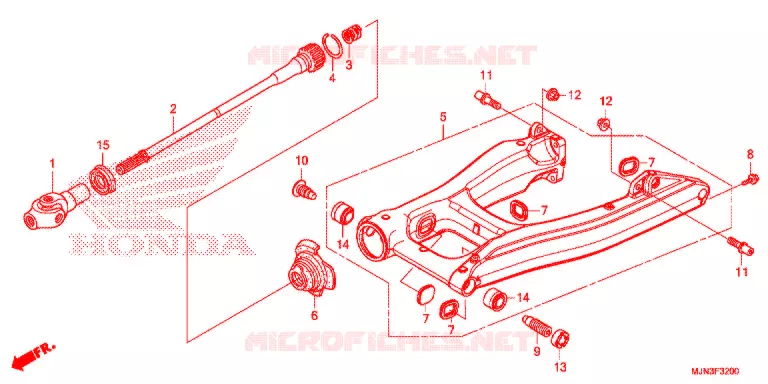 SWINGARM - CHAIN CASE Honda MOTO 1300 CTX 2016  CTX1300AG