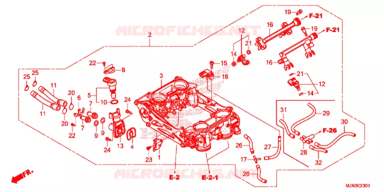 THROTTLE BODY Honda MOTO 1300 CTX 2016  CTX1300AG