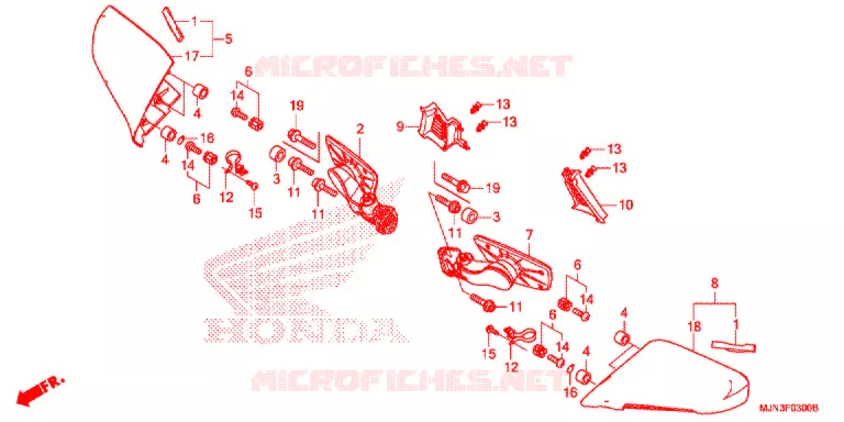 MIRROR Honda MOTO 1300 CTX 2016  CTX1300AG
