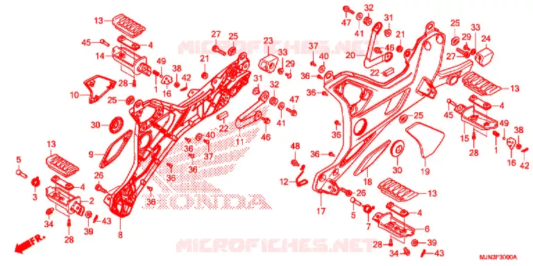 PEDAL Honda MOTO 1300 CTX 2016  CTX1300AG