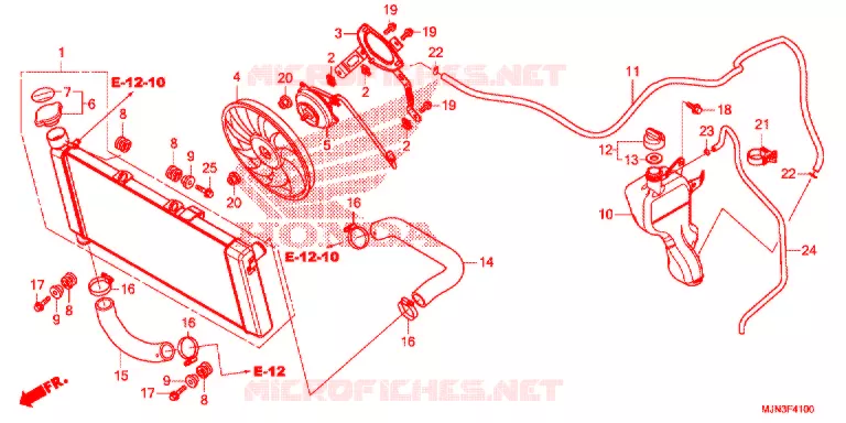 RADIATOR Honda MOTO 1300 CTX 2016  CTX1300AG