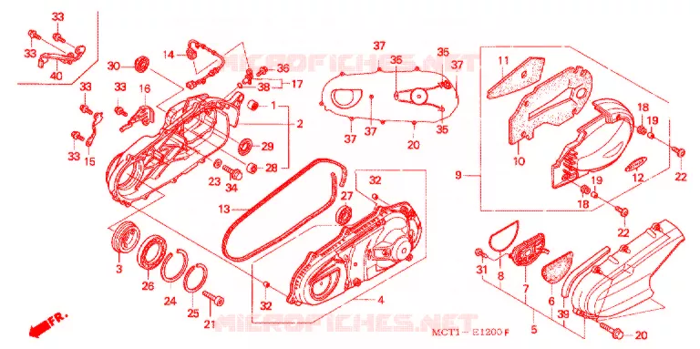 SWING ARM (FJS4002/3 FJS6001/2/3) Honda SCOOTER 400 SILVERWING 2002  FJS4002