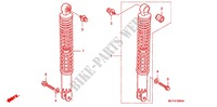 REAR SHOCK ABSORBER (2) for Honda SILVER WING 400 ABS 2007