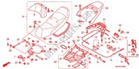 SINGLE SEAT (2) for Honda SILVER WING 400 ABS 2008
