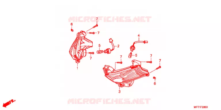 INDICATOR (2) Honda SCOOTER 400 SILVERWING 2012  FJS400A9_J