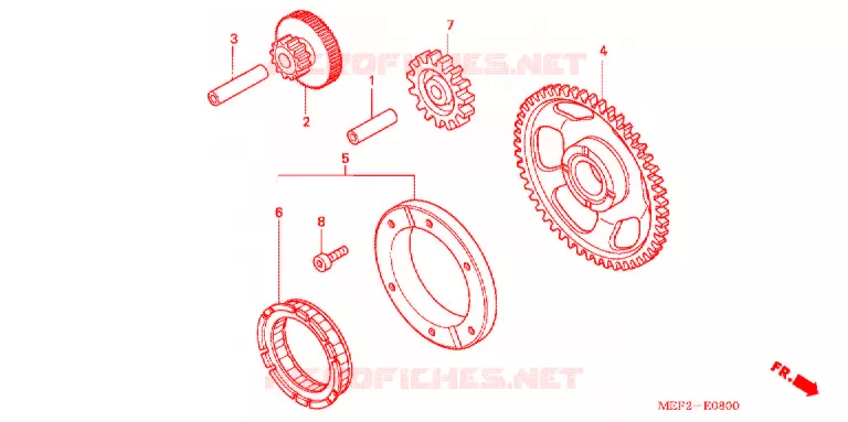 STARTER MOTOR CLUTCH Honda SCOOTER 400 SILVERWING 2007  FJS400L5