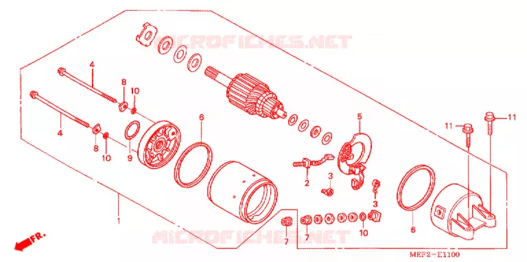 STARTER MOTOR (FJS400L5/7) Honda SCOOTER 400 SILVERWING 2008  FJS400L5