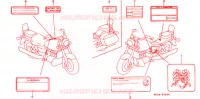 CAUTION LABEL (1) for Honda VALKYRIE 1500 F6C 1999