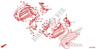 RADIATOR DEFLECTORS for Honda GOLD WING 1800 F6C VALKYRIE RED 2015