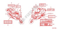 CAUTION LABEL (1) for Honda NC 750 X ABS DCT 2016