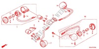 INDICATOR (2) for Honda 50 METROPOLITAN BLACK/RED 2013