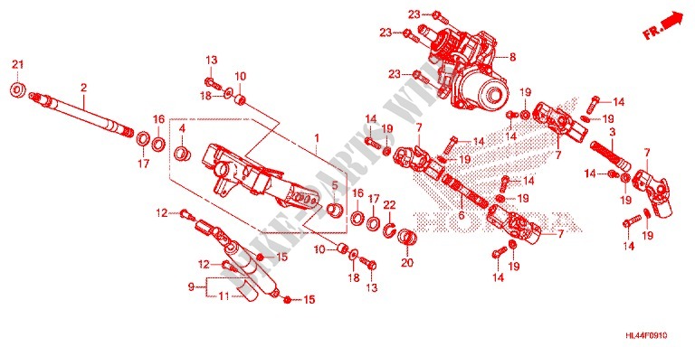 STEERING SHAFT (EPS) for Honda PIONEER 1000 M5 DELUXE CAMO 2016