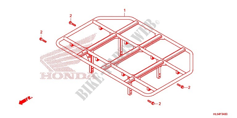 LUGGAGE CARRIER for Honda PIONEER 500 M2 CAMO 2015