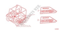 STICKERS for Honda PIONEER 700 2CM 2014