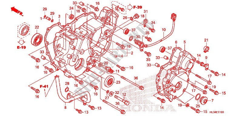 CRANKCASE COVER for Honda PIONEER 700 CM 2014