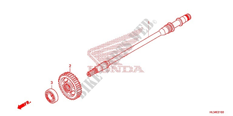 FINAL SHAFT for Honda PIONEER 700 CM 2014