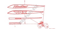 STICKERS (2) for Honda FOURTRAX 125 1988