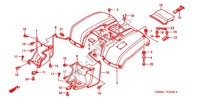 REAR FENDER (TRX250TM'02/'03/'04) for Honda TRX 250 FOURTRAX RECON Standard 2004