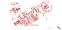 REAR BRAKE DRUM for Honda TRX 250 FOURTRAX RECON Standard 2006