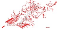 REAR FENDER for Honda TRX 250 FOURTRAX RECON Standard 2011