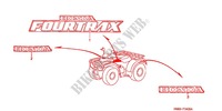 STICKERS (1) for Honda TRX 250 FOURTRAX RECON 1997