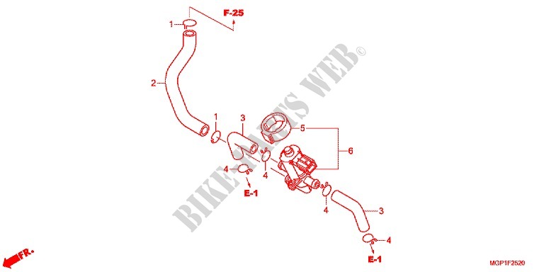AIR INJECTION CONTROL VALVE for Honda CBR 1000 RR ABS WHITE 2012