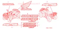STICKERS for Honda FOURTRAX 350 RANCHER Electric Shift 2004