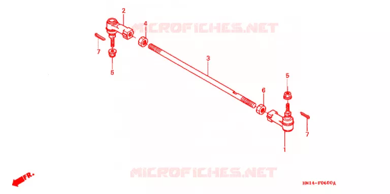 TIE ROD Honda ATV 400 FOURTRAX 2004  TRX400EX4